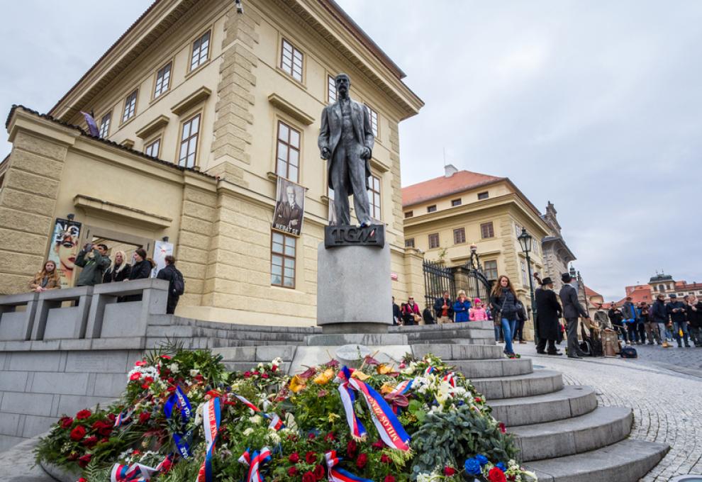 TGM socha u Pražského hradu